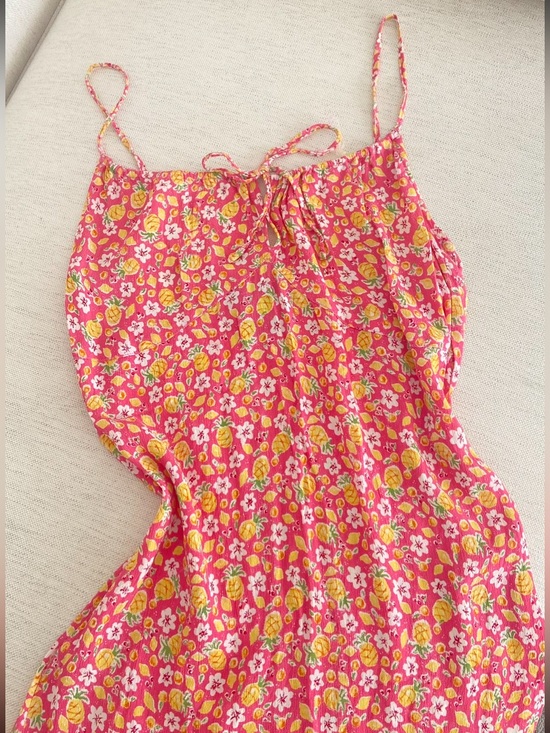 Vintage Dresses & Skirts - VINTAGE Floral Pink Sundress -SIZE S/M